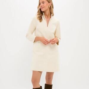 NWT Tuckernuck XL Winter White Corduroy Dress Old Money Quiet Luxury Minimalist